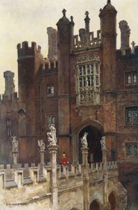 Büyük Kapı Evi, Batı Girişi (renkli taş) by Ernest William Haslehust
