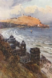 Spa ve South Bay (renkli taş) by Ernest William Haslehust
