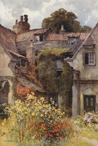 Thorp Prebendal House, Ripon (renkli taş) by Ernest William Haslehust