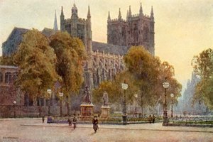 Westminster Abbey (renkli taş) by Ernest William Haslehust