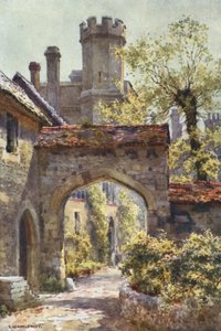 Winchester College: "Arcadia"dan Dış Geçit (renkli taş) by Ernest William Haslehust