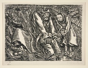 Haç ve Mezar Soyguncuları by Ernst Barlach