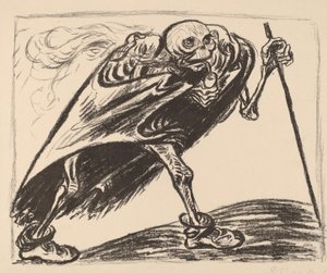 Gezici Ölüm, 1923. by Ernst Barlach
