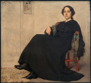 oturan kadın by Ernst Burmester