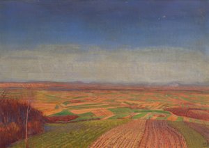 Marchfeld vom Bisamberg by Ernst Eck
