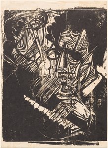 Besteci Klemperer, 1916. by Ernst Ludwig Kirchner