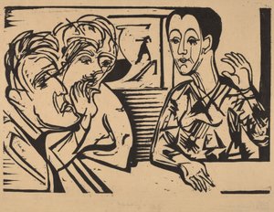Konuşma, 1929. by Ernst Ludwig Kirchner