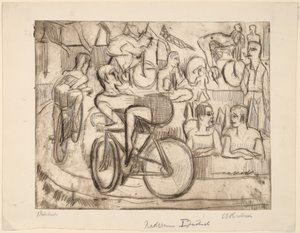 Bisiklet Yarışı, 1926. by Ernst Ludwig Kirchner