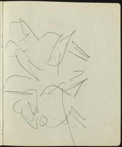 Eskiz Defterinden Dansçılar ve Göstericiler Sayfası, c. 1911. by Ernst Ludwig Kirchner