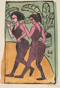 İngiliz Step Dansçıları, 1911. by Ernst Ludwig Kirchner