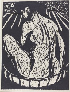 Çıplak Kadın, 1908. by Ernst Ludwig Kirchner