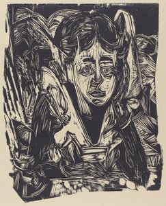 Rüya Gören Kız, 1918. by Ernst Ludwig Kirchner