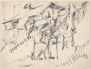Keçili Keçi Çobanı, 1917. by Ernst Ludwig Kirchner