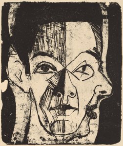 Baş Araştırması, 1926. by Ernst Ludwig Kirchner