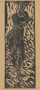 Takılı Çıplak, 1906. by Ernst Ludwig Kirchner