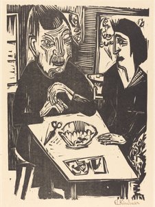 Yaşlı ve Genç Kadın Yaşlı ve Genç Kadın, 1921. by Ernst Ludwig Kirchner