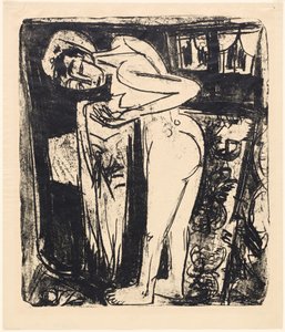 Bir Odada Çıplak Ayakta, 1921. by Ernst Ludwig Kirchner