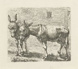 iki eşek by Ernst Ludwig Creite