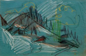 Alp im Mondlicht by Ernst Ludwig Kirchner