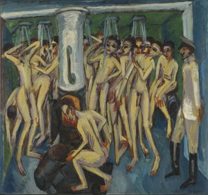 Duşta Topçular by Ernst Ludwig Kirchner