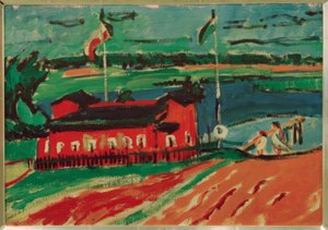 Dresden yakınlarındaki banyo tesisi by Ernst Ludwig Kirchner