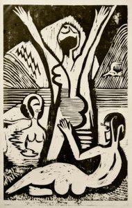 gölde yıkananlar by Ernst Ludwig Kirchner