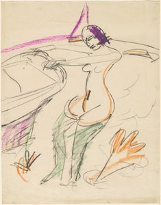 yüzücü by Ernst Ludwig Kirchner