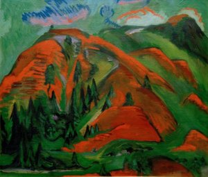 ağaç hattı by Ernst Ludwig Kirchner