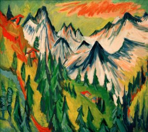 dağ zirveleri by Ernst Ludwig Kirchner