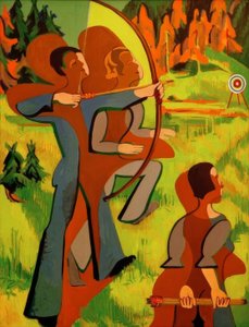 okçular by Ernst Ludwig Kirchner
