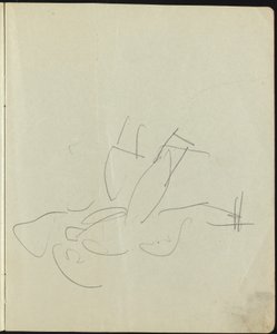 Dansçılar ve Göstericiler (Bir Eskiz Defterinden Sayfa) by Ernst Ludwig Kirchner