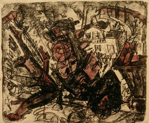 demiryolu kazası by Ernst Ludwig Kirchner