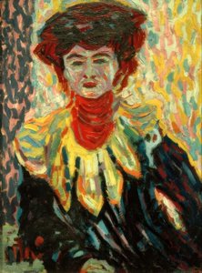 boyunluk ile Doris by Ernst Ludwig Kirchner