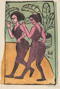İngiliz Step Dansçıları, 1911 by Ernst Ludwig Kirchner
