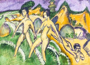 Denize girmek by Ernst Ludwig Kirchner