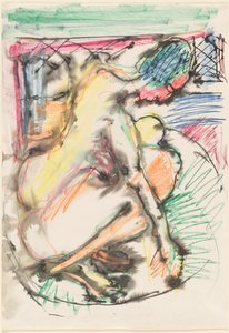Erna Küvette Yıkanma by Ernst Ludwig Kirchner