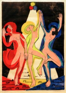 renk dansı by Ernst Ludwig Kirchner