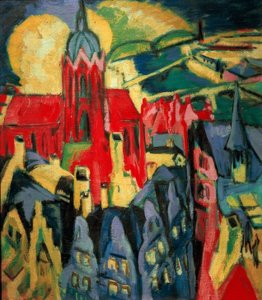 Frankfurt Katedrali by Ernst Ludwig Kirchner