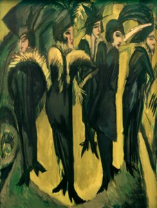 Sokakta beş kadın by Ernst Ludwig Kirchner