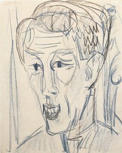 Bauknecht Başkanı; Bauknecht Başkanı, 1922 by Ernst Ludwig Kirchner
