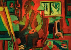 Stüdyodaki Hollandalı - Jan Wiegers by Ernst Ludwig Kirchner