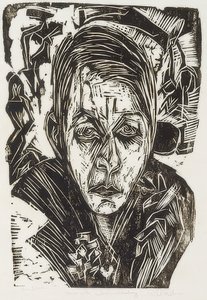Sigara ile genç kız by Ernst Ludwig Kirchner