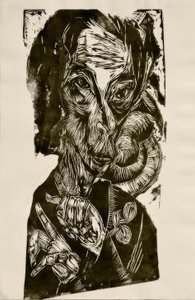 Hasta Başkanı - Otoportre by Ernst Ludwig Kirchner