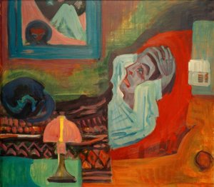 Gece hasta (hasta) by Ernst Ludwig Kirchner