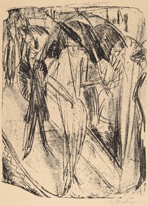 Yağmurdaki Bayan by Ernst Ludwig Kirchner