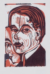 Erkek kafa (kendi portresi). 1926 by Ernst Ludwig Kirchner