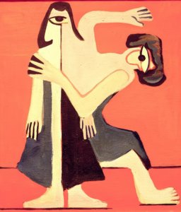 maske dansı by Ernst Ludwig Kirchner