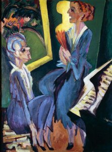 Müzik odası by Ernst Ludwig Kirchner