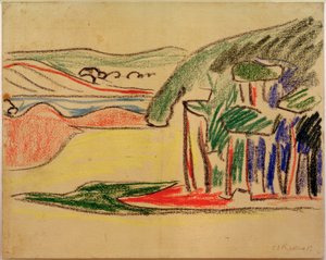 İsimsiz (Moritzburger Teiche) by Ernst Ludwig Kirchner