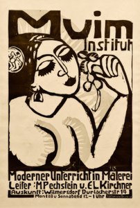 Plakat Muim Enstitüsü by Ernst Ludwig Kirchner